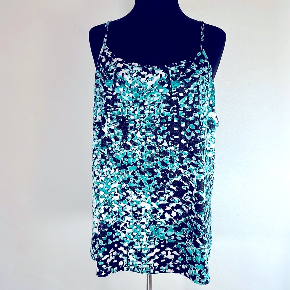Fashion Bug Vintage Animal Print Spaghetti Straps Women’s Size 2X Camisole Top